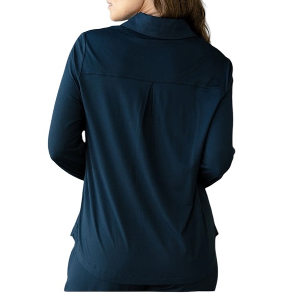 Cozy Earth Bamboo Stretch Knit Lounging Casual Outfit M Black - Picture 2 of 4